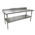 Bk Resources Work Table Stainless Steel Undershelf, Plastic feet 5" Riser 72"x30" SVTR5-7230